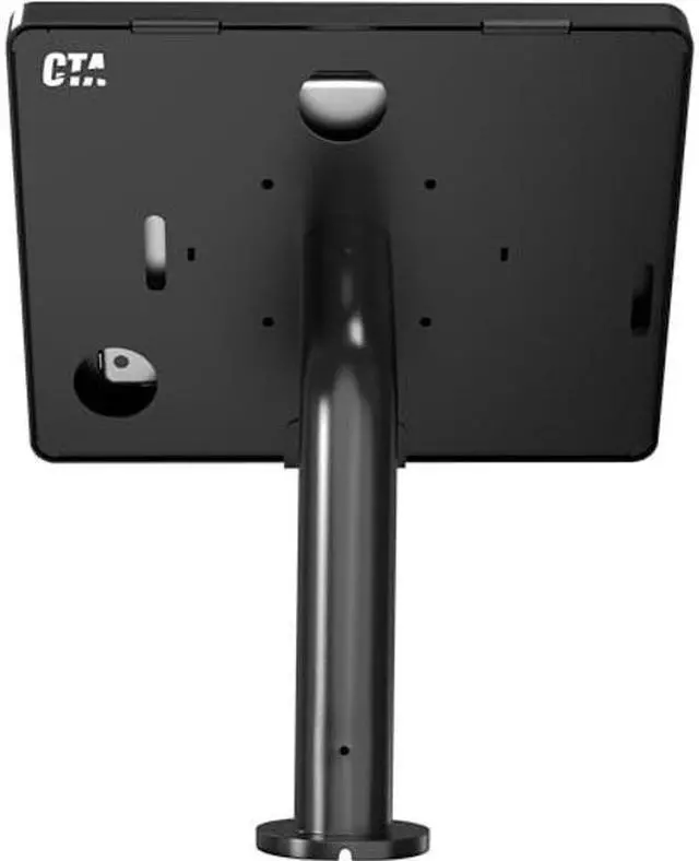 Alt view image 4 of 5 - CTA Gooseneck iPad Wall Mount Enclosure - Wall Mount Enclosure for Tablets W/Curved Neck for iPad 7/8/9 Gen 10.2" - iPad Pro - iPad Air - Galaxy Tab - Lenovo Tab & More Tablets - Black - (PAD-PARANB)