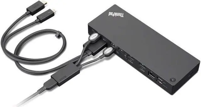 Alt view image 4 of 5 - Lenovo ThinkPad Thunderbolt 3 Workstation Dock Gen 2, Black