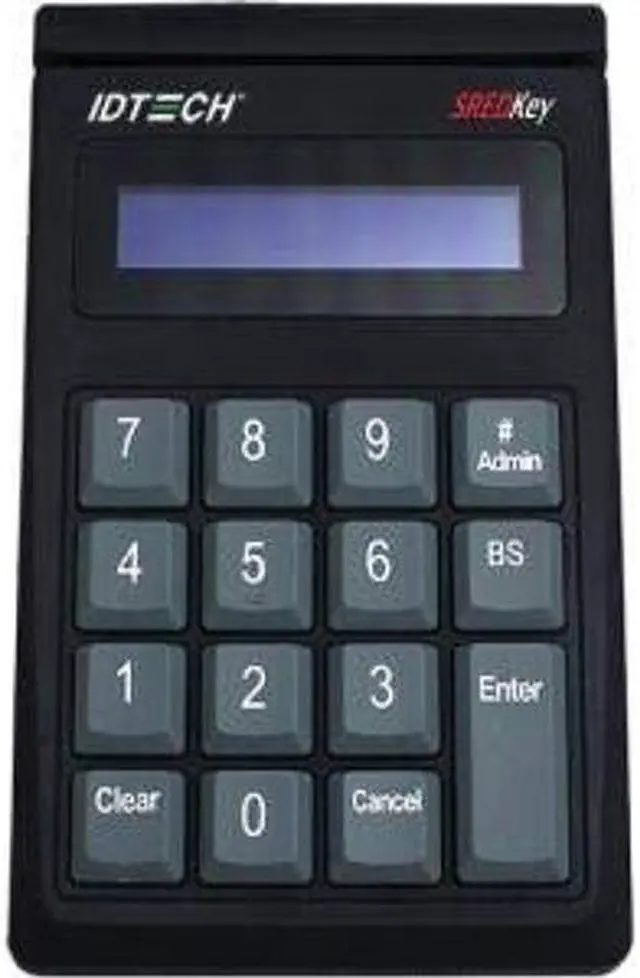Main image of ID Technologies IDSK-535833TEB Sredkey Credit Card Reader, USB-HID, Enhanced Msr and Manual Entry Format, Tdes