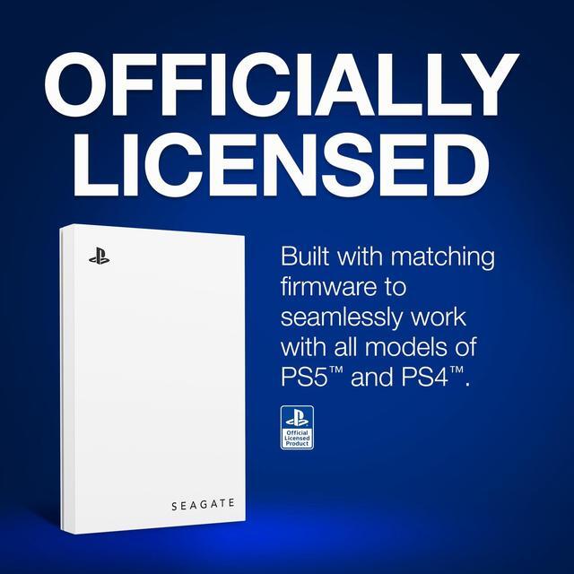 Alt view image 2 of 5 - Seagate Game Drive for PS5 2TB External HDD - USB 3.0, Officially Licensed, Blue LED (STLV2000101)