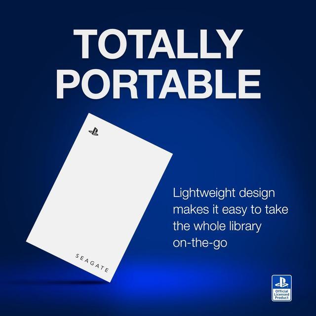 Alt view image 5 of 5 - Seagate Game Drive for PS5 2TB External HDD - USB 3.0, Officially Licensed, Blue LED (STLV2000101)