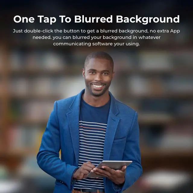 Alt view image 3 of 4 - OBSBOT Meet 4K Webcam Bundle with UVC HDMI Adapter 2.0, AI Framing & Autofocus, Webcam with Microphone, Background Bokeh, 60 FPS, HDR Low-Light Correction, Beauty Mode, Webcam for PC, Streaming