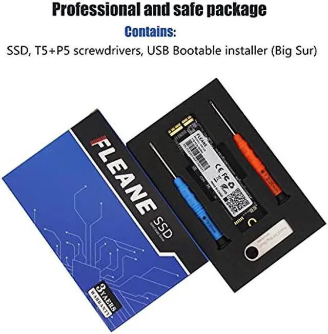 Alt view image 3 of 5 - FLEANE FM13A 1TB PCIE 3.0x4 NVME SSD with DIY Tools for MacBook Air A1465 A1466 (2013-2017), MacBook Pro Retina A1398 A1502 (Late 2013-Mid 2015), iMac A1419 A1418 (2013-2017)