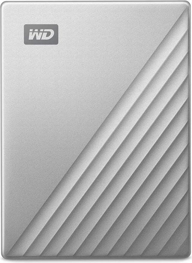 Main image of Western Digital 4TB My Passport Ultra for Mac Silver Portable External Hard Drive HDD, USB-C and USB 3.1 Compatible - WDBPMV0040BSL-WESN