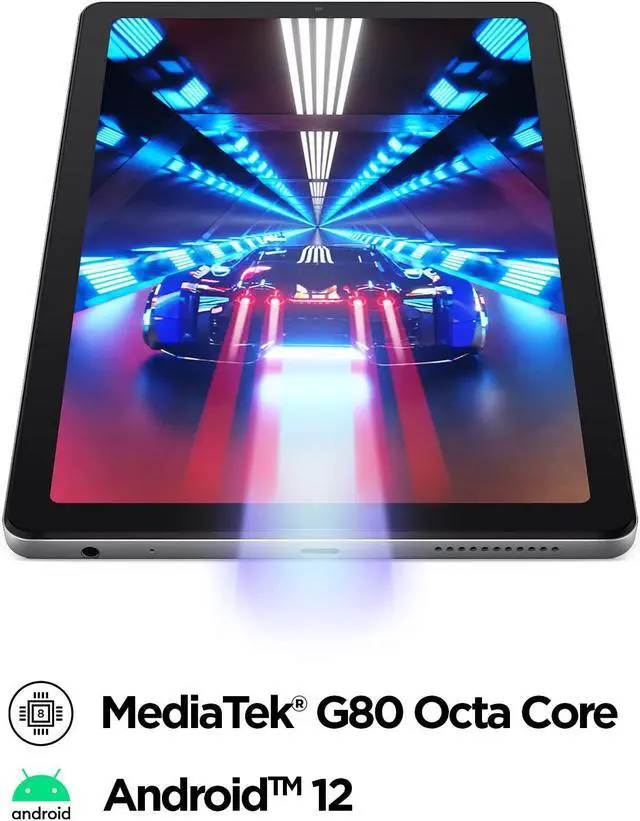 Alt view image 2 of 5 - Lenovo Tab M9-2023 - Tablet - Long Battery Life - 9" HD - Front 2MP & Rear 8MP Camera - 3GB Memory - 32GB Storage - Android 12 or Later - Folio Case Included,Gray