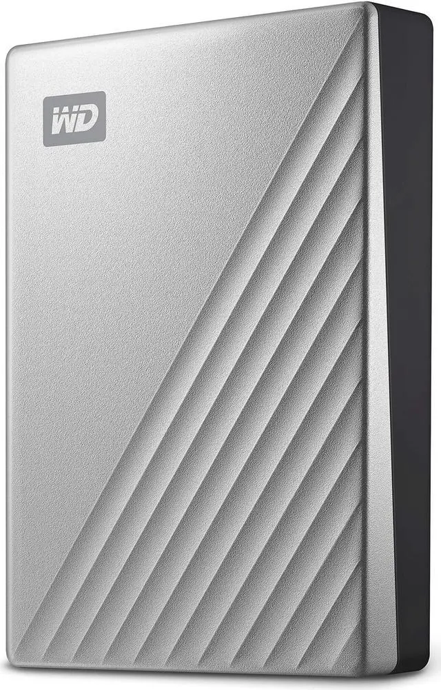 Main image of Western Digital 4TB My Passport Ultra Silver Portable External Hard Drive HDD, USB-C and USB 3.1 Compatible - WDBFTM0040BSL-WESN