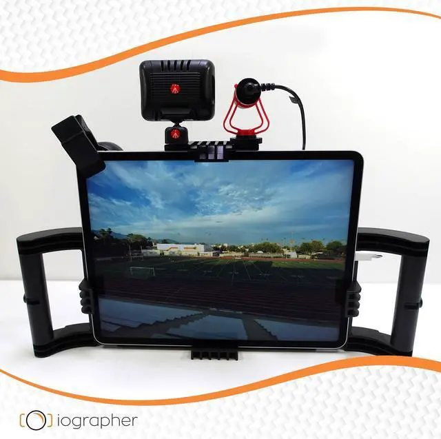 Alt view image 4 of 5 - iOgrapher Adjustable iPad Case with Handle - Video Production Solution for iPad 11 and 12.9 Pro, air 4th gen, and Surface Pro - Professional Holder for Content Creation