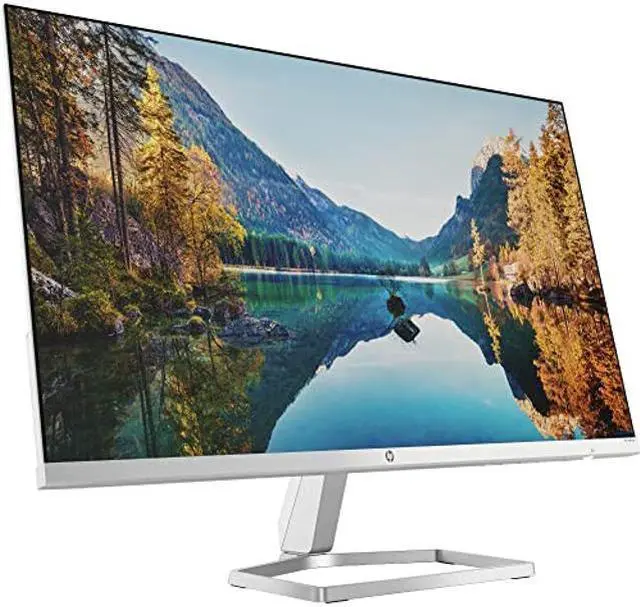 Alt view image 4 of 5 - HP 24-inch FHD Monitor with AMD FreeSync Technology (2021 Model, M24fw),Silver, 15.62"D x 21.09"W x 6.97"H