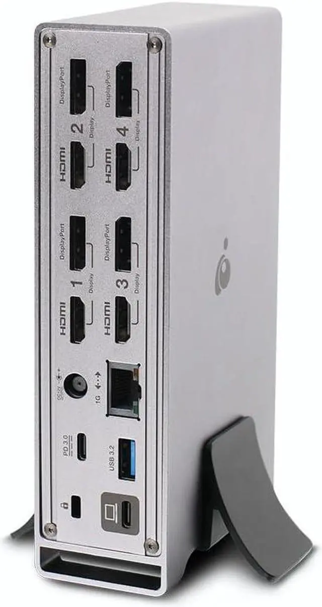 Alt view image 2 of 5 - IOGEAR Dock Pro Universal 4K Quad Docking Station GUD3C4K4