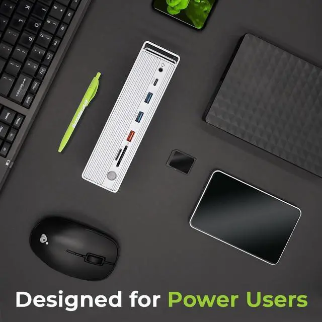 Alt view image 4 of 5 - IOGEAR Dock Pro Universal 4K Quad Docking Station GUD3C4K4