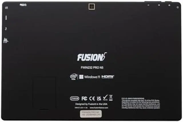 Alt view image 2 of 5 - Fusion5 10.1" Windows 11 Home Full HD Tablet PC - Nov 2023 Model - FWIN232 PRO N5-8GB DDR5 RAM, 256GB SSD Storage, N100 Quad-Core CPU, Full HD, HD Webcam, Expandable Storage
