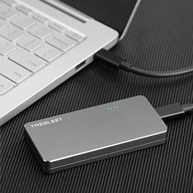 Alt view image 2 of 5 - TREBLEET USB4 SSD Enclosure Compatible with Thunderbolt 3, Thunderbolt 4, 40Gbps to NVME M.2 2280 Hard Drive Case,Compatible with New M1 CPU