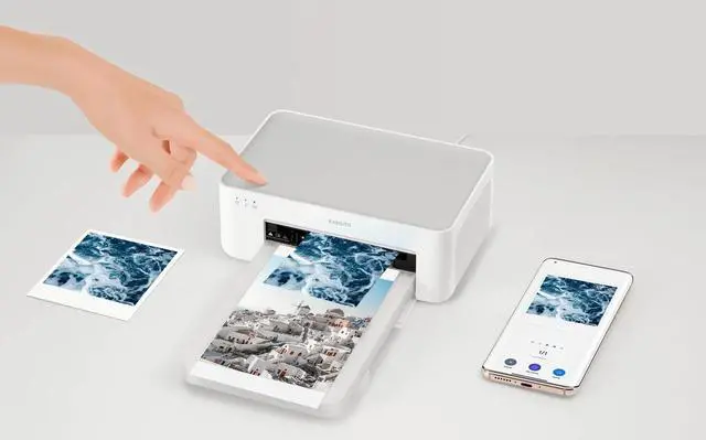 Alt view image 2 of 5 - Xiaomi Instant Photo Printer 1S Set - Desktop Photo Printer, High-Resolution Image Quality, 6-inch/3-inch Photographic Paper and Ribbon Set, Instant Printing from Smartphone or Computer