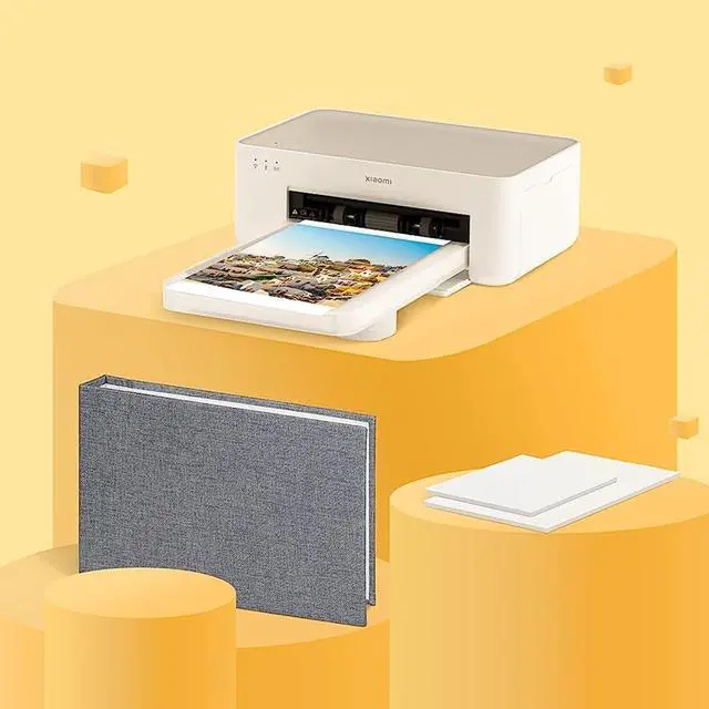 Alt view image 5 of 5 - Xiaomi Instant Photo Printer 1S Set - Desktop Photo Printer, High-Resolution Image Quality, 6-inch/3-inch Photographic Paper and Ribbon Set, Instant Printing from Smartphone or Computer