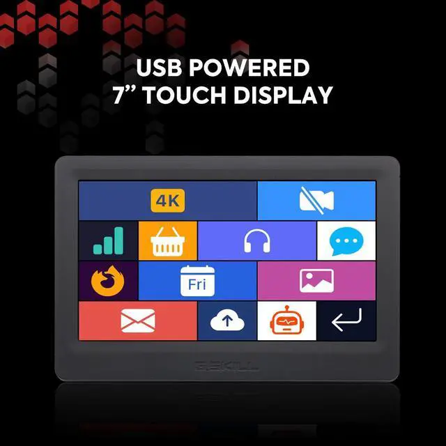 Alt view image 4 of 5 - G.Skill WigiDash PC Command Panel - 7 inch Touch Display, Up to 20 (5x4) Widget Grid, Customizable Hotkeys/Shortcuts/Widgets, Monitor System Performance (Windows 10 and 11, USB Powered)