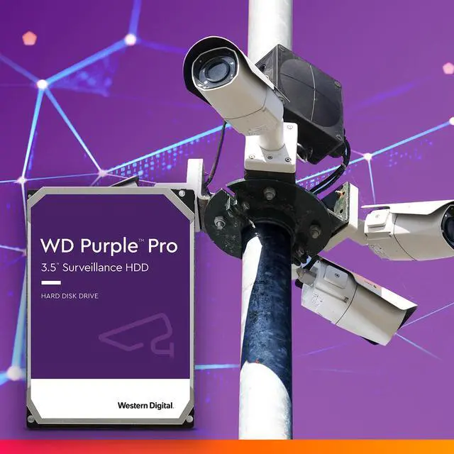 Alt view image 3 of 5 - Western Digital 14TB WD Purple Pro Surveillance Internal Hard Drive HDD - SATA 6 Gb/s, 512 MB Cache, 3.5" - WD141PURP