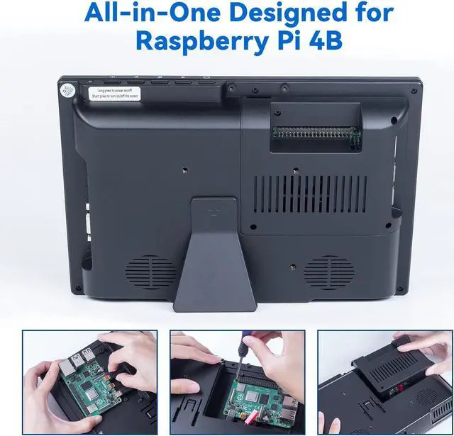 Alt view image 5 of 5 - SunFounder 10.1'' Screen for Raspberry Pi Display IPS Monitor 10.1 inch Portable Laptop Monitor Resolution 1280x800 with Rear Housing Cooling Fan (This is not a Touch Screen Monitor)