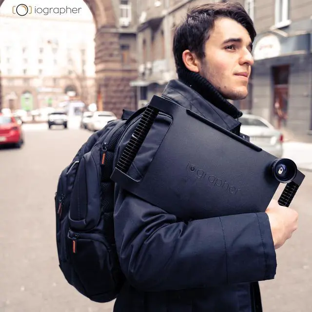 Alt view image 4 of 4 - iOgrapher Filmmaking and Photography Accessories - Bundle of (1) 2X Zoom Telephoto Lens, (1) 37mm Wide Angle Lens & iPad Tripod Mount Case - Fits iPad 10.5 Pro, 10.5 Air 3, 10.2-7th, 8th, & 9th Gen