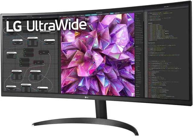 Alt view image 2 of 5 - LG 34WQ60C-B.AUS 34" Curved UltraWide(tm) QHD IPS HDR 10 Monitor with Dual Controller & OnScreen Control, Black