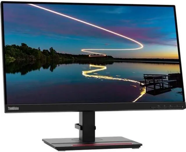Main image of Lenovo ThinkVision T24m-20 24" Class Webcam Full HD LCD Monitor - 16:9 - Raven Black