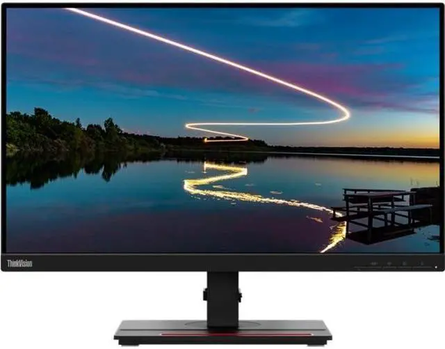 Alt view image 5 of 5 - Lenovo ThinkVision T24m-20 24" Class Webcam Full HD LCD Monitor - 16:9 - Raven Black