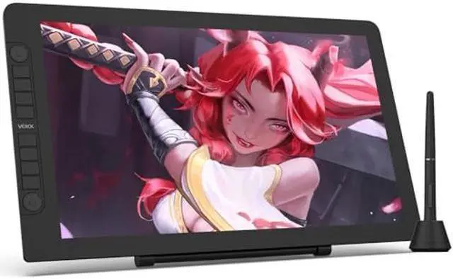 Main image of Drawing Tablet with Screen,VEIKK VK2200PRO Drawing Monitor,21.5 Inch Full-Laminated Screen,with 2 Customized Quick Dials,8 Shortcut Keys and Adjustable Stand (92% NTSC,+-60deg Tilt Function,120% sRGB)