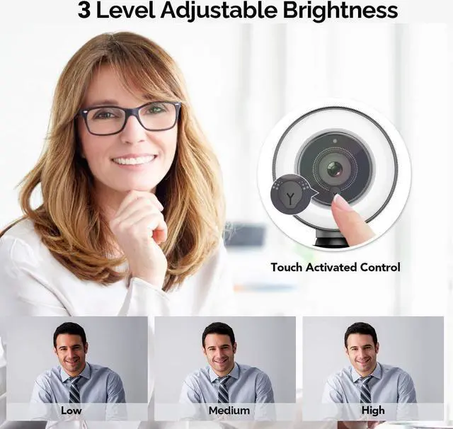Alt view image 2 of 5 - VITADE 960A PC Webcam for Streaming HD 1080P, 928A Webcam 1080P with Microphone & Cover (Tripod Included)