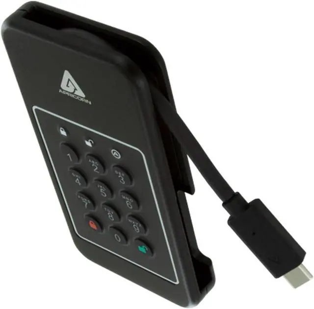 Alt view image 5 of 5 - Apricorn 500GB Aegis NVX - Ultra high Speed Ruggedized SSD, USB 3.0 encrypted Drive (ANVX-500GB)