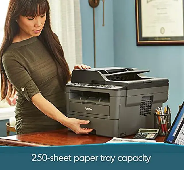 Alt view image 5 of 5 - Brother MFC-L2710D All-in-One Wireless Monochrome Laser Printer for Home Office - Print Copy Scan Fax, Auto Duplex Printing, 32 ppm, 50-Sheet ADF,  Alexa, AirPrint, Tillsiy USB Printer Cable