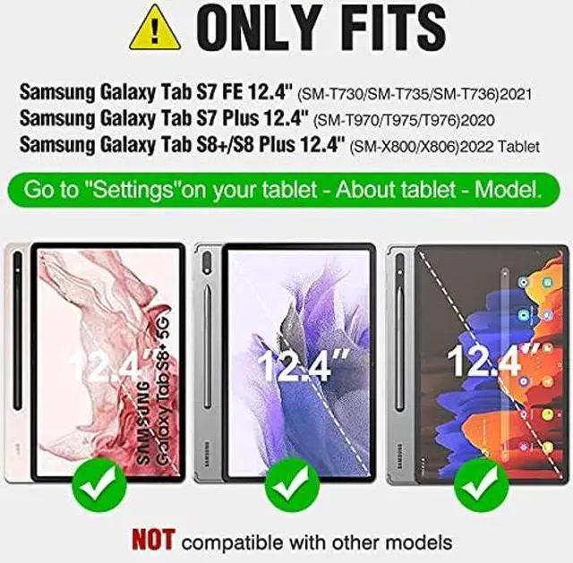 Alt view image 2 of 5 - Nillkin Galaxy Tab S8 Plus/S7 FE/S7 Plus Keyboard Case and iPad Pro 12.9 Case with Keyboard