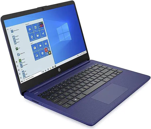 Alt view image 3 of 5 - HP Newest 14" HD Laptop, AMD Dual-Core CPU, 16GB DDR4 RAM, 320GB Storage(256GB SSD + 64GB eMMC), 1-Yr Office 365, Win10 Bundle with GalliumPi Mousepad (Blue)