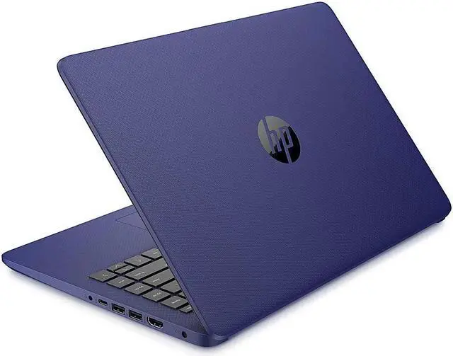 Alt view image 4 of 5 - HP Newest 14" HD Laptop, AMD Dual-Core CPU, 16GB DDR4 RAM, 320GB Storage(256GB SSD + 64GB eMMC), 1-Yr Office 365, Win10 Bundle with GalliumPi Mousepad (Blue)