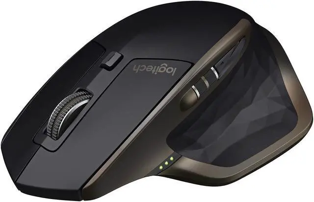 Alt view image 4 of 5 - Logitech MX Master Wireless Mouse - High-precision Sensor, Speed-adaptive Scroll Wheel, Thumb Scroll Wheel, Easy-Switch up to 3 Devices