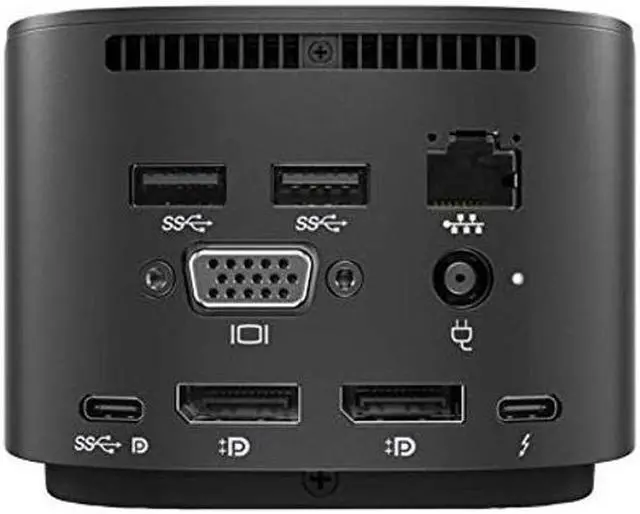 Alt view image 3 of 5 - HP Thunderbolt Dock 230W G2 w/ Combo Cable (3TR87UT#ABA), black
