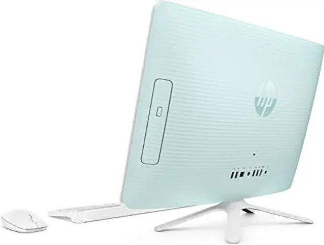 Alt view image 3 of 3 - 2019 New HP 22 All-in-One PC Full HD 21.5" Intel Celerion G4900T Intel UHD Graphics 610 1TB HDD 4GB SDRAM DVD Privacy Webcam Serenity Mint
