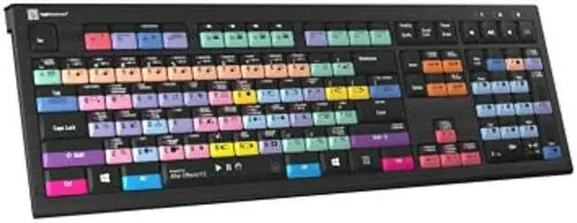 Alt view image 2 of 4 - LogicKeyboard Astra 2 Series PC Wired Backlit Keyboard for Adobe After Effects CC, US English
