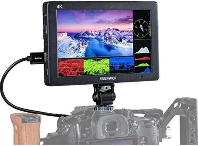 Main image of FEELWORLD T7 Plus 7 Inch 3D LUT 4K HDMI Camera Field Monitor Video Assist Full HD 1920x1200 Solid Aluminum Housing DSLR Monitor with Waveform histogram vectorscope Peaking Focus False Colors