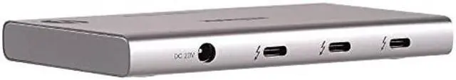 Alt view image 2 of 4 - EDiMAX 5-in-1 Thunderbolt 4 Mini Slim Dock, 40Gbps, 3X 15W TB4 Ports, Single 8K@60Hz or Triple 4K Display, TD-405BP