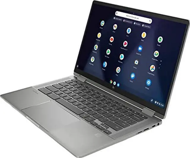 Alt view image 3 of 5 - HP 2022 Chromebook X360 2-in-1 14" FHD Touchscreen Laptop, Intel Core i3-10110U Processor, 8GB RAM, 64GB eMMC, Backlit Keyboard, Wi-Fi 6, Webcam, Chrome OS, Mineral Silver, 2-Week IFT Support