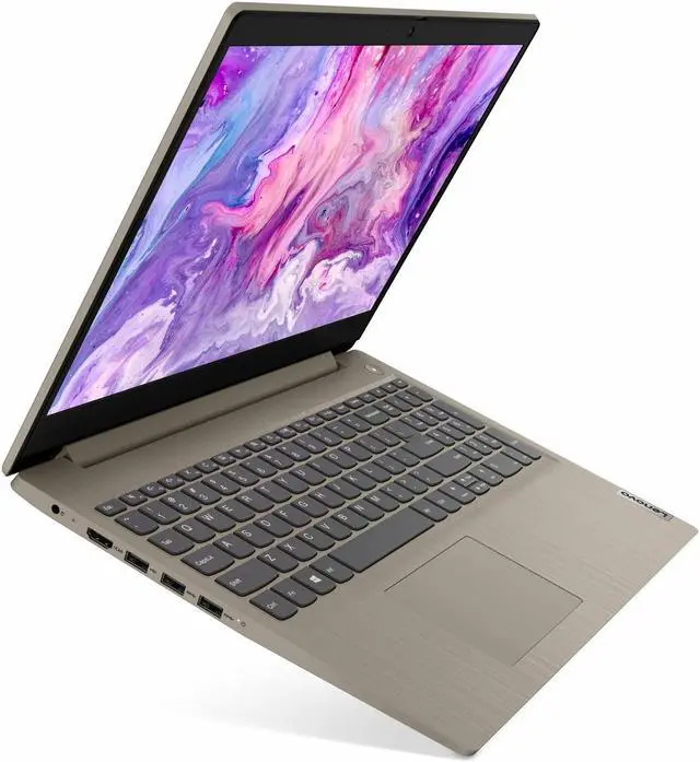 Alt view image 3 of 5 - Lenovo IdeaPad 3i 15.6" FHD Laptop, Core i3-1115G4 up to 4.10 GHz, 12GB DDR4 RAM, 512GB PCIe SSD, HDMI, USB, Keypad, SD Card Reader, FP Reader, Almond, Win 11