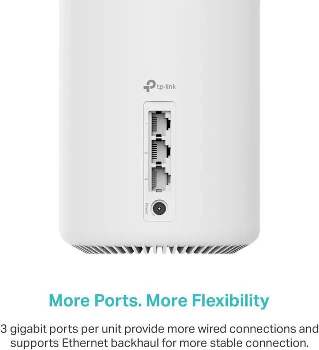 Alt view image 3 of 4 - TP-Link Deco AXE5400 Tri-Band WiFi 6E Mesh System - Wi-Fi up to 7200 Sq.Ft, Engadget Rated Best Mesh For Most People, Replaces WiFi Router and Extender, AI-Driven Mesh New 6GHz Band, 3-Pack(Deco XE75)
