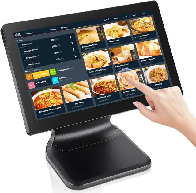 Alt view image 2 of 5 - MUNBYN 15.6-inch POS-Touch-Screen-Monitor and WiFi Receipt Printer with USB Port