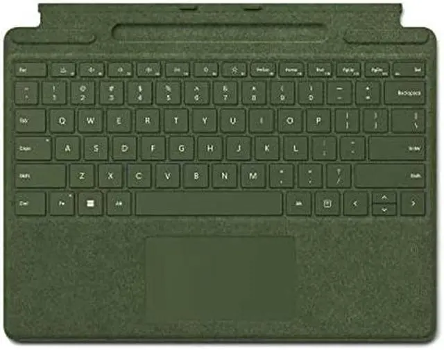 Main image of Microsoft Surface Pro Signature Keyboard, Backlit Keys and Large Trackpad, Durable and Smooth Alcantara Material, Forest Colour