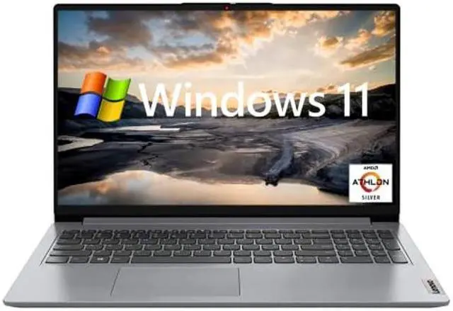 Main image of Lenovo IdeaPad Laptop, 15.6" HD Display, AMD Athlon Silver 3050U Processor, Windows 11 Home, 20GB RAM, 1TB SSD, 128GB eMMC, Webcam, HDMI, WiFi 6, USB Type-C, Long Battery Life, PCM