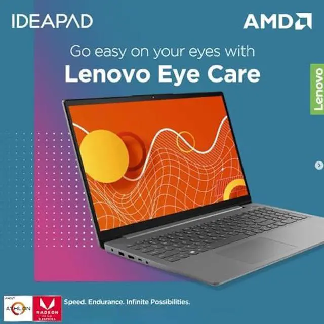 Alt view image 3 of 4 - Lenovo IdeaPad Laptop, 15.6" HD Display, AMD Athlon Silver 3050U Processor, Windows 11 Home, 20GB RAM, 1TB SSD, 128GB eMMC, Webcam, HDMI, WiFi 6, USB Type-C, Long Battery Life, PCM
