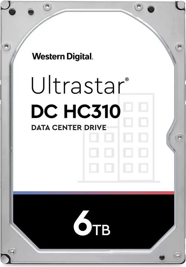 Main image of Western Digital 6TB Ultrastar DC HC310 SATA HDD - 7200 RPM Class, SATA 6 Gb/s, 256MB Cache, 3.5" - HUS726T6TALE6L4