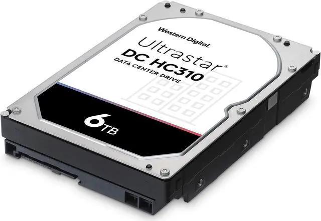 Alt view image 5 of 5 - Western Digital 6TB Ultrastar DC HC310 SATA HDD - 7200 RPM Class, SATA 6 Gb/s, 256MB Cache, 3.5" - HUS726T6TALE6L4