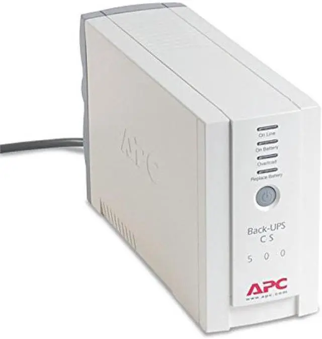 Main image of APC BK500 BK500 Back-UPS CS Battery Backup System, 6 Outlets, 500 VA, 480 J
