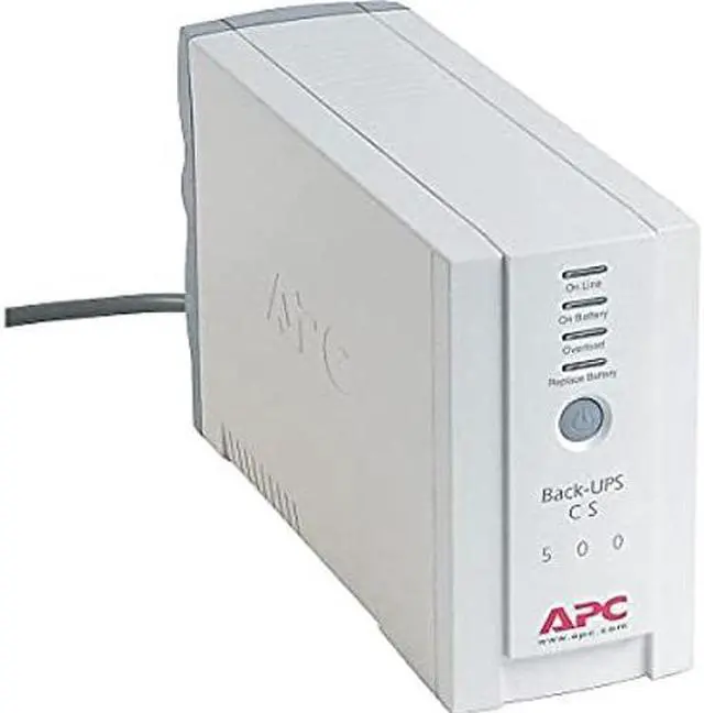 Alt view image 2 of 3 - APC BK500 BK500 Back-UPS CS Battery Backup System, 6 Outlets, 500 VA, 480 J