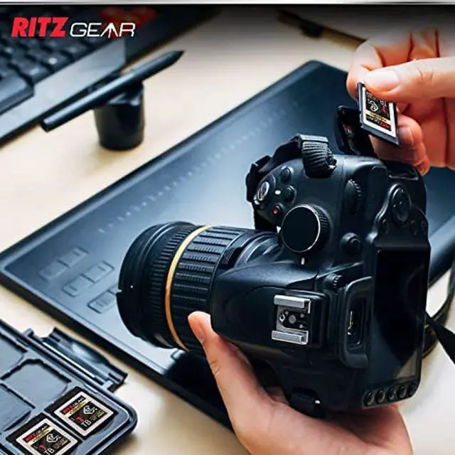 Alt view image 4 of 5 - Video Pro CFExpress Type B 1TB Card (1700/1400 R/W) + SD Card UHS-II 256GB SDXC Memory Card U3 V60 (R 265mb/s 120mb/s Write) (Not Recommended for Nikon Cameras)
